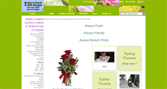 Desktop Screenshot of beckysfloral.com